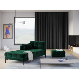 Adoraim 60cm Wide Tufted Round Solid Colour Footstool Ottoman