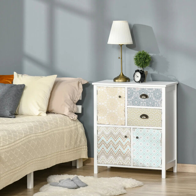 Drawer Table Sideboard Multi-Purpose Storage Chest Entryway Living Room Bedroom Furniture Organizer Unit