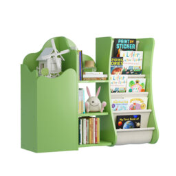 Johnson Keyjuan Book Shelf Tree Cabinet Bookshelf 80cm Tall Bookcase Wood 3Tier Large Bookshelves with Doors Storage