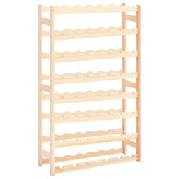 Kinne Solid Wood Floor Wine Bottle Rack in Natural