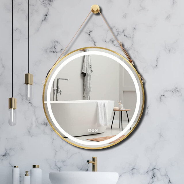 Adwaith Metal Flat Wall Mirror