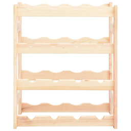 Maximilian Solid Wood Tabletop Wine Bottle Rack in Natural