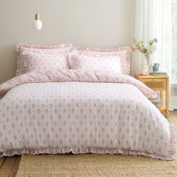 Spitalfield Silk Stripe Reversible Cotton Duvet Cover Set