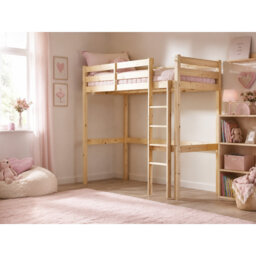 Luna Solid Pine Heavy Duty Sleeper Loft Bunk Bed