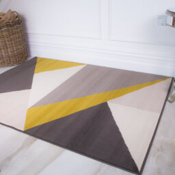 Marion Machine Woven Ochre/Gold/ Grey Indoor Rug