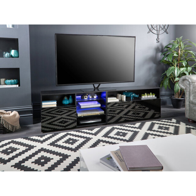 "Briannah Modern 200cm TV Stand with Lights for TVs up to 88"""