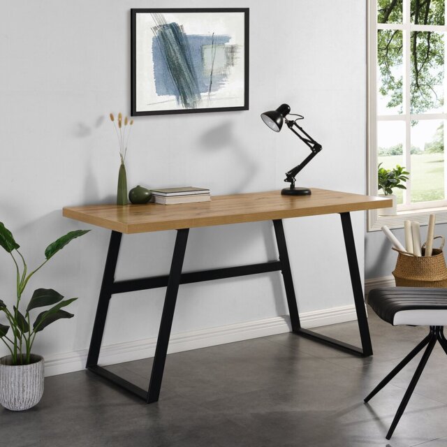 Rachelle Metal Base Writing Desk