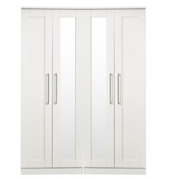 Fully Assembled 4 Door Wardrobe