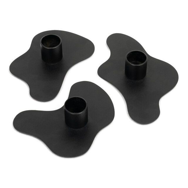 Melt 3 Piece 2.8Cm Metal Tabletop Candlestick Set