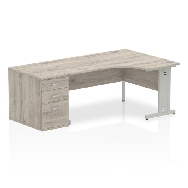 Zetta Metal Base Executive Desk