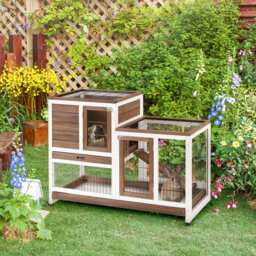 Lillie Weather Resistant Rabbit Hutch with Ramp