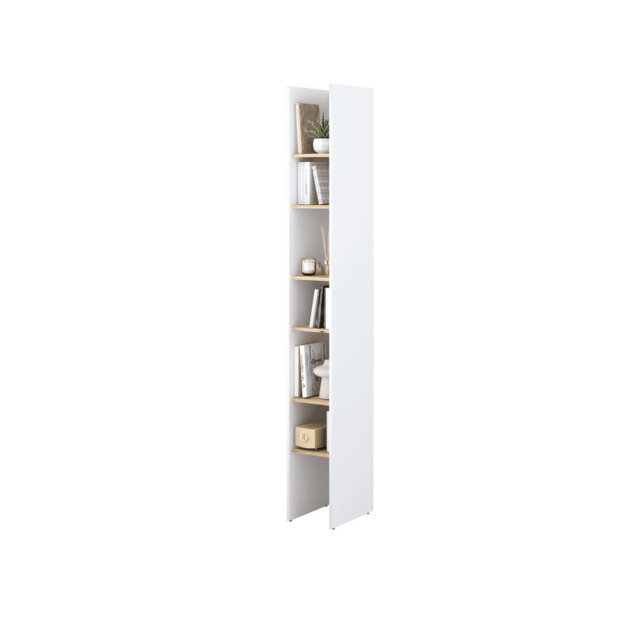 Moxen 218cm H x 27cm W Standard Bookcase
