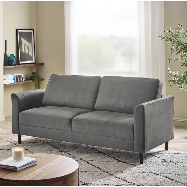 Logi Fabric Seater Sofa - Upholstered Modern Minimalist Boxy Style