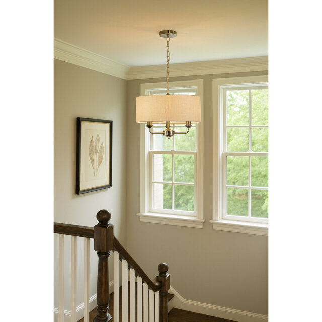 Durham 3 - Light Drum Shade Chandelier