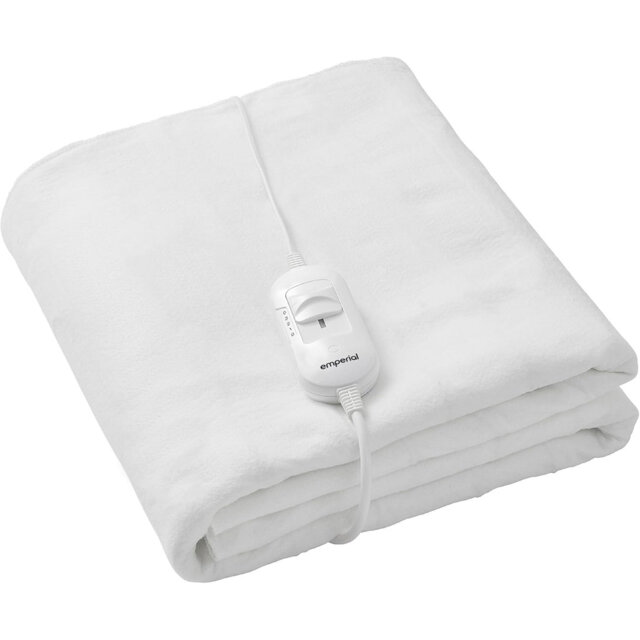 Emperial Electric Blanket - Single Heated Under Blanket with Detachable Controller & 3 Heat Settings - 65x135cm