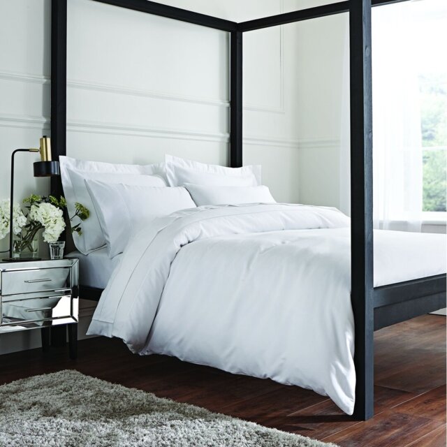 Luxury 800 Thread Count 100% Cotton Sateen Duvet Cover Set with Pillowcases