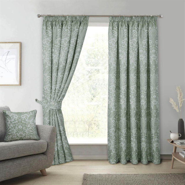 Emily-Jane Pencil Pleat Room Darkening Curtain