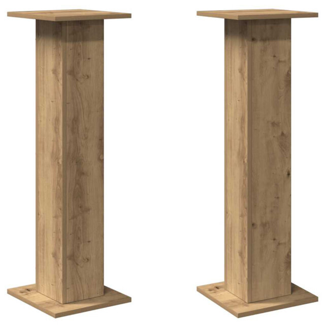 Speaker Stands Living Room Speaker Floor Stand 2 Pcs Engineered Wood