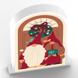 Wreath Fairy Door Festive Gonks Wall Décor