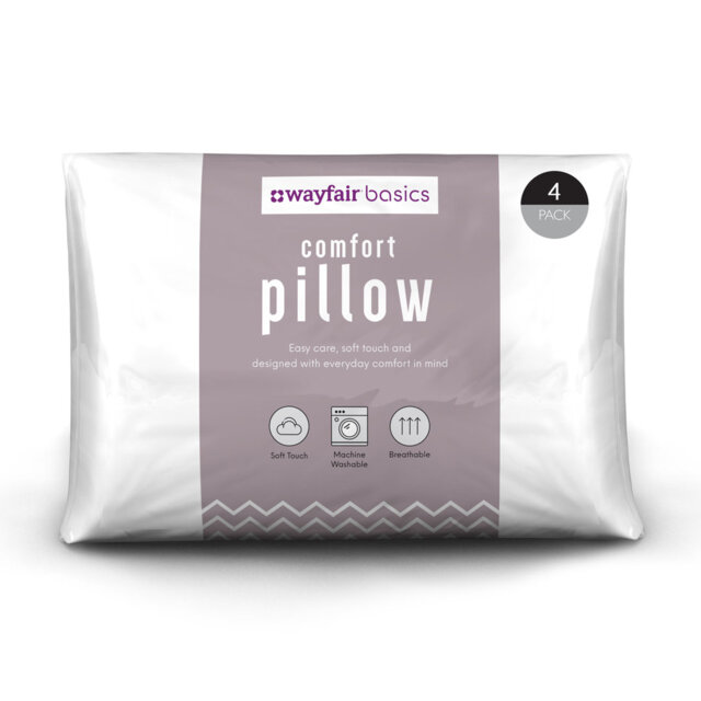 Wayfair Microfibre Soft Support Front Sleeper Pillow