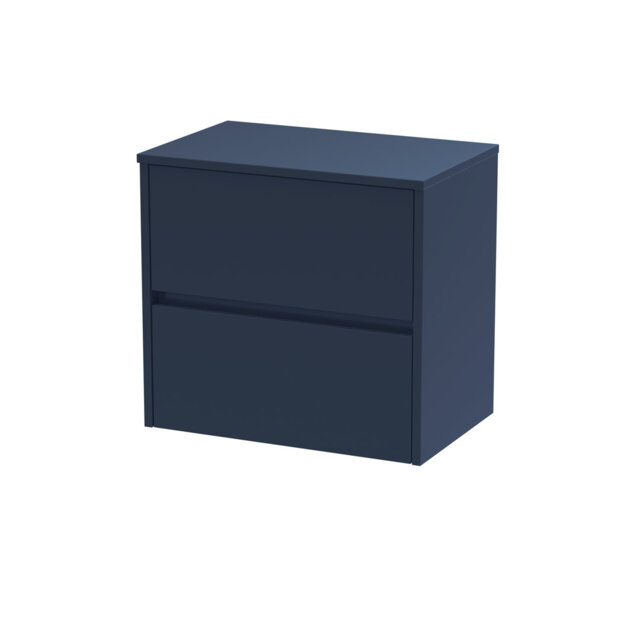 Havana 60.5Cm Wall Mounted Single Bathroom Vanity Base Only in Navy