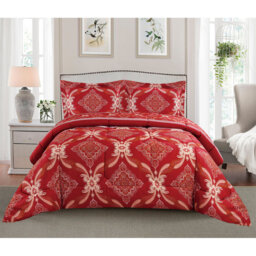Arianwen Microfiber Floral Bedspread with Pillow Shams Included