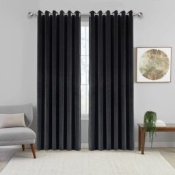 Imperial Rooms Crushed Velvet Eyelet Sheer Curtains