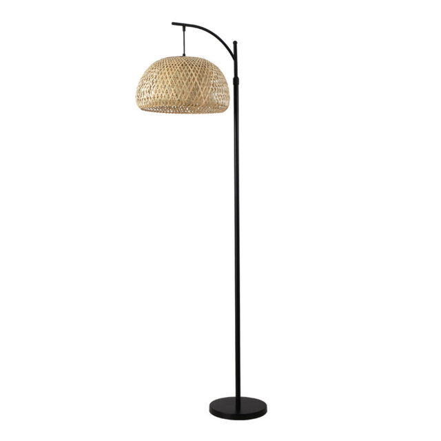 162.5cm Black Arched Floor Lamp