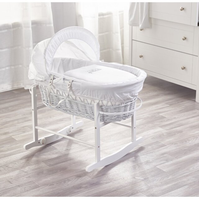 Sleepy Little Owl Rocking Moses Basket and Stand