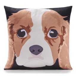 Ditoro Cavalier King Charles Spaniel Dog Scatter Cushion with Filling