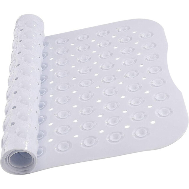 Aspire Homeware Non-Slip Polypropylene Shower Mat with Extra-Thick Suction Cups