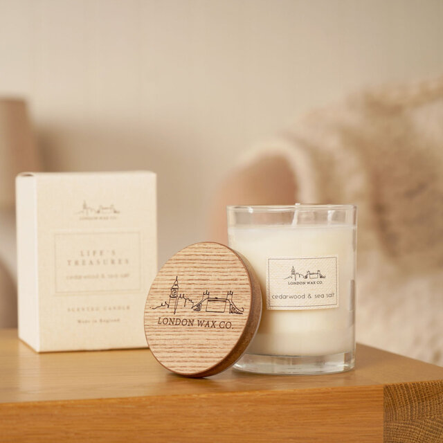 The London Wax Company Cedarwood and Sea Salt Lidded Candle 226g
