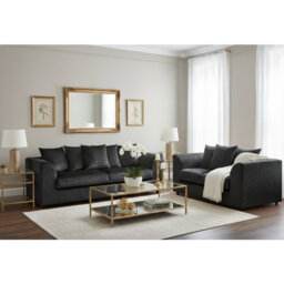 100% Crushed Velvet 3 and 2 Seater Sofas Sets Upholstered Living Room Sets