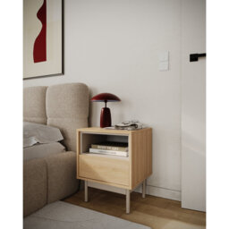 45cm W Manufactured Wood Bedside Table