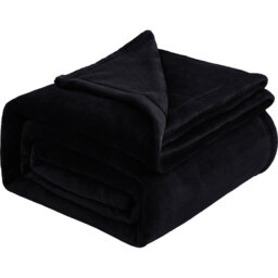 Aspire Homeware Ultra-Soft Hotel Quality Reversible Plain Weave Fleece Throw Blanket