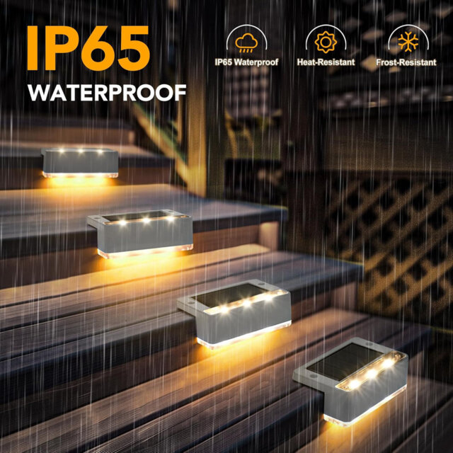 Stainless Steel Solar Powered Step Light Pack