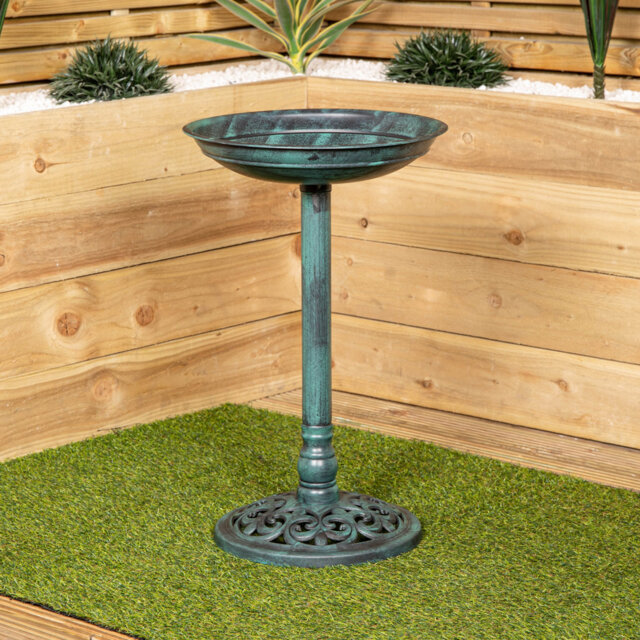 Samuel Alexander Polyresin Sculptural Birdbath