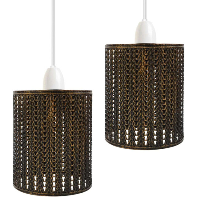 Anistin 13.5cm H Metal Drum Lamp Shade ( Screw On )