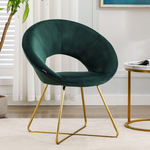 Zed 68cm Wide Velvet Papasan Chair