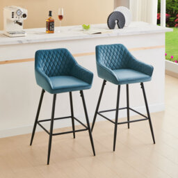 Saarrah 68cm Upholstered Bar Stool with Arms