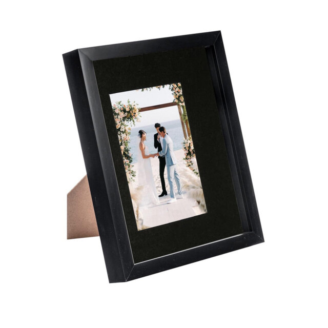 "Nicola Spring - 3D Box Photo Frame - 8 x 10"" with 4 x 6"" Mount"