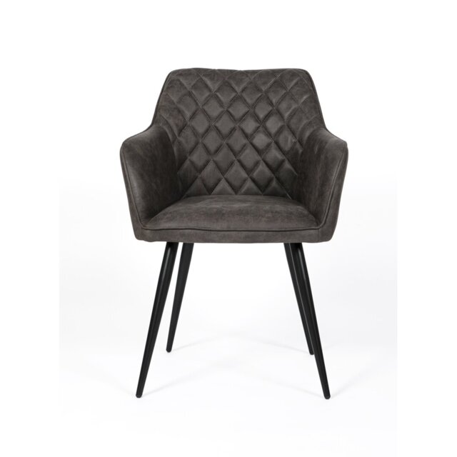 Django 46cm H Polyester Blend Upholstered Armchair in Grey