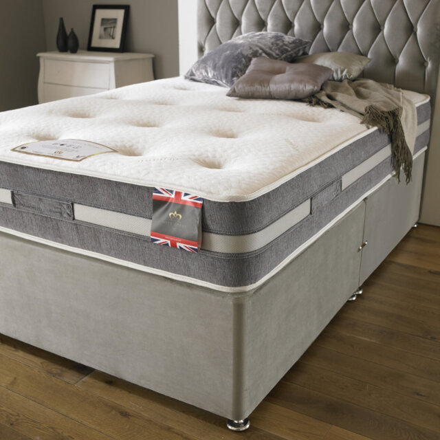 Norsworthy Upholstered UK Super King - DE 180 X 200 Cm Bed with Mattress