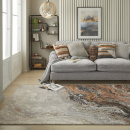 Amara Machine Woven Brown/Grey Rug