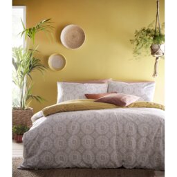 Cotton Blend Geometric Shapes Duvet Cover Set with Pillowcases Included