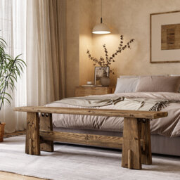 Solid Wood Bench