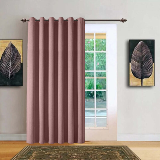 Aspire Homeware Linen 100% Blackout Single Panel Curtain for Complete Light Blocking and Better Sleep
