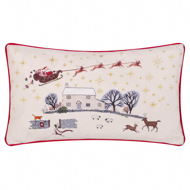 Dear Santa Cream Rectangular Cushion