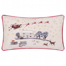 Dear Santa Cream Rectangular Cushion