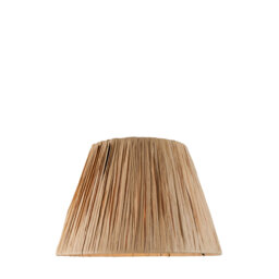 Raffia Lamp Shade finished in Natural Raffia